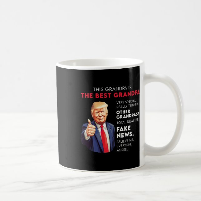 Funny Donald Trump-offert för Konservativ Grandpa Kaffemugg (Höger)