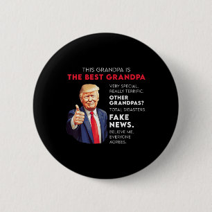 Funny Donald Trump-offert för Konservativ Grandpa Knapp