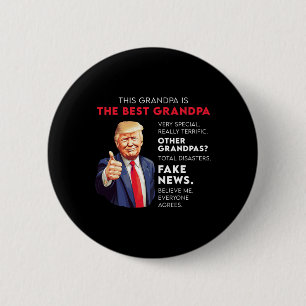 Funny Donald Trump-offert för Konservativ Grandpa Knapp
