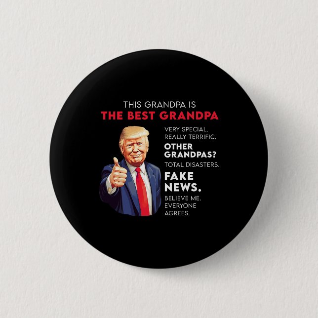 Funny Donald Trump-offert för Konservativ Grandpa Knapp (Framsida)
