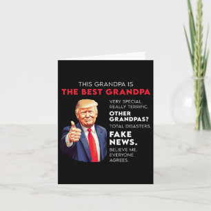 Funny Donald Trump-offert för Konservativ Grandpa Kort