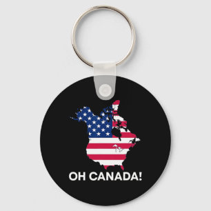 Funny Donald Trump Oh Canada 51st State Usa Americ Nyckelring