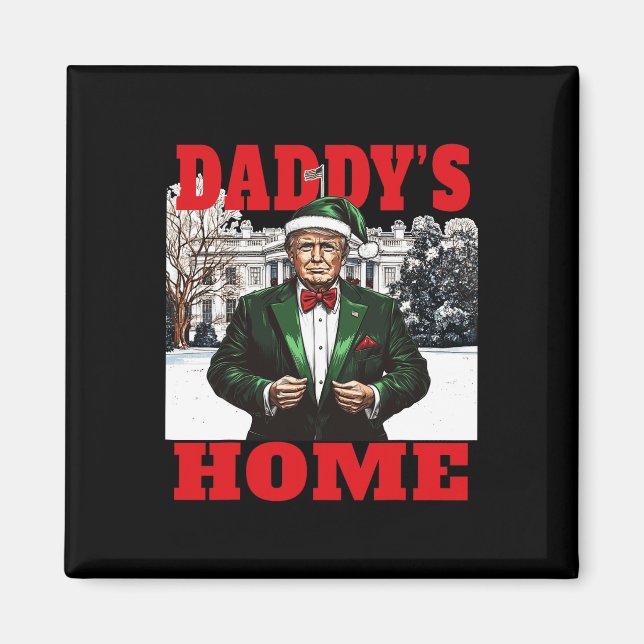 Funny Donald Trump Pappor Home White House Kristus Magnet (Framsidan)