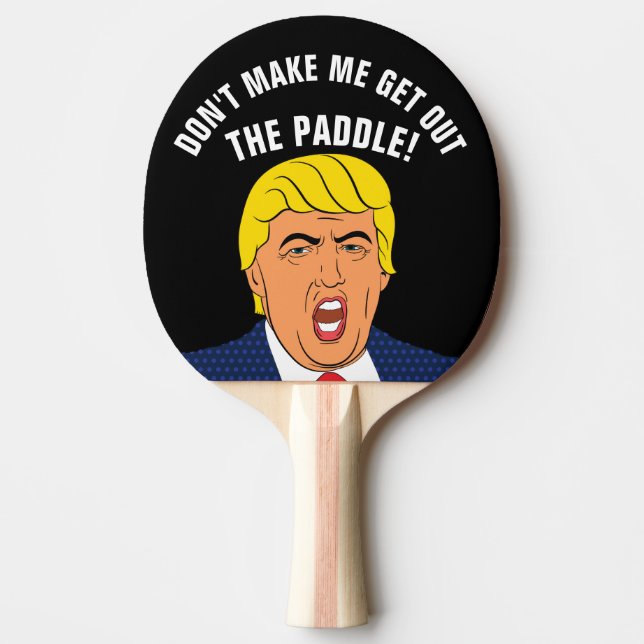 FUNNY DONALD TRUMP PING PONG PADDLES PINGISRACKET (Framsidan)