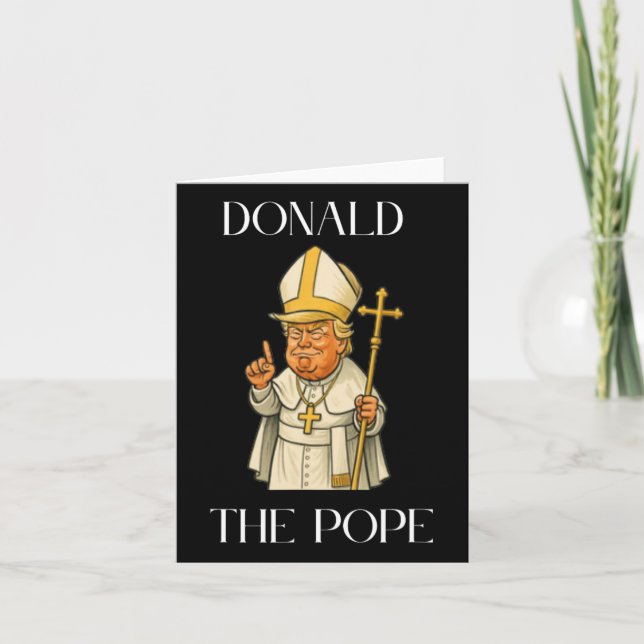 Funny Donald Trump Pope Kort (Framsida)