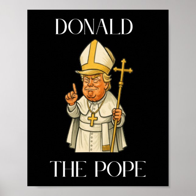 Funny Donald Trump Pope Poster (Framsidan)