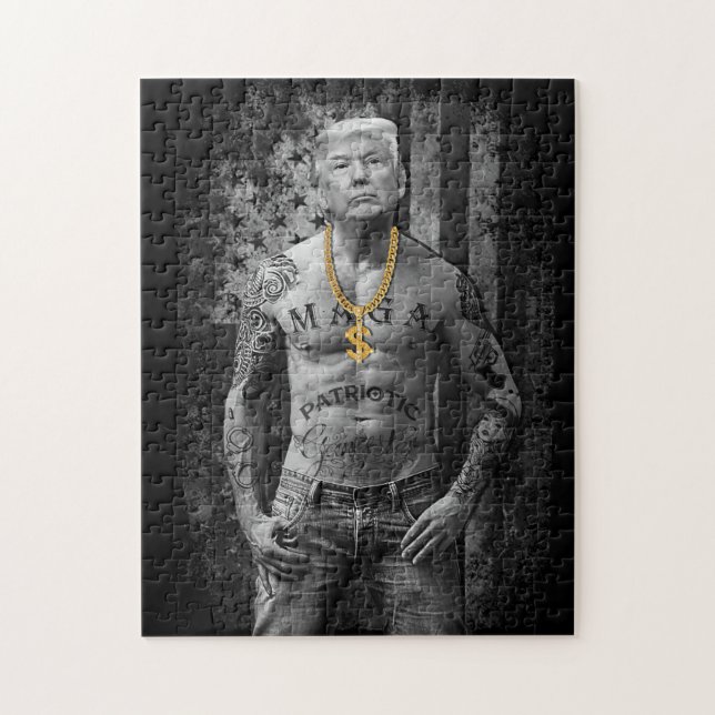 Funny Donald Trump Pussel (Vertikal)