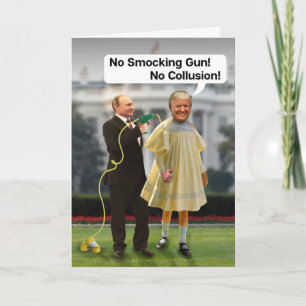 Funny Donald Trump Putin Smocking Gun Joke Kort