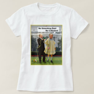 Funny Donald Trump Putin Smocking Gun Joke T Shirt