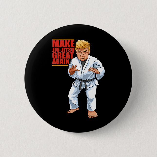 Funny Donald Trump Republican - Jiu-jitsu och Bjj Knapp (Framsida)
