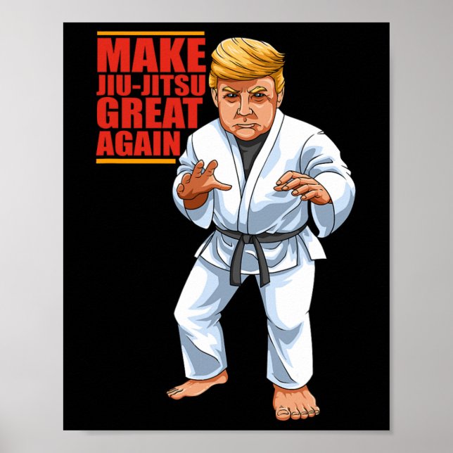 Funny Donald Trump Republican - Jiu-jitsu och Bjj Poster (Framsidan)