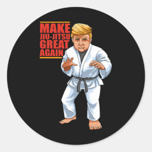 Funny Donald Trump Republican - Jiu-jitsu och Bjj Runt Klistermärke