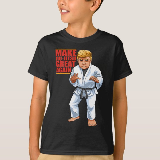 Funny Donald Trump Republican - Jiu-jitsu och Bjj T Shirt (Framsida)