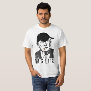 Funny Donald Trump T-shirts, THUG Life Tröja