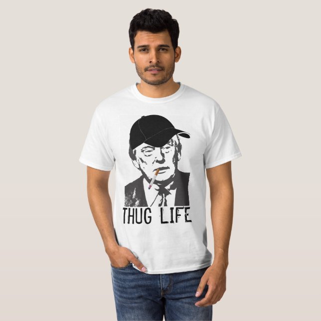 Funny Donald Trump T-shirts, THUG Life Tröja (Hel framsida)