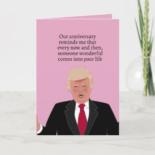 Funny Donald Trump Tecknad Lycklig-årsdag Makfe Kort