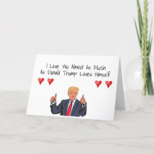Funny Donald Trump Valentindagskort