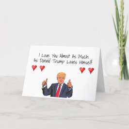 Funny Donald Trump Valentindagskort Helgkort