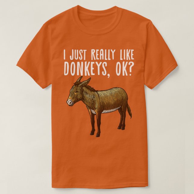 Funny Donkey Design För manar Women Mule Animal Fa T Shirt (Design framsida)