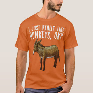 Funny Donkey Design För manar Women Mule Animal Fa T Shirt