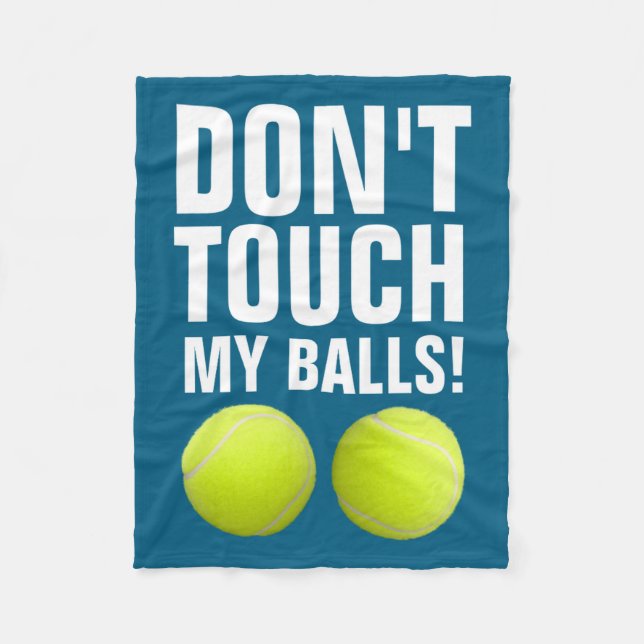Funny Dont Touch My Pandemic Tennis  Fleecefilt (Framsidan)