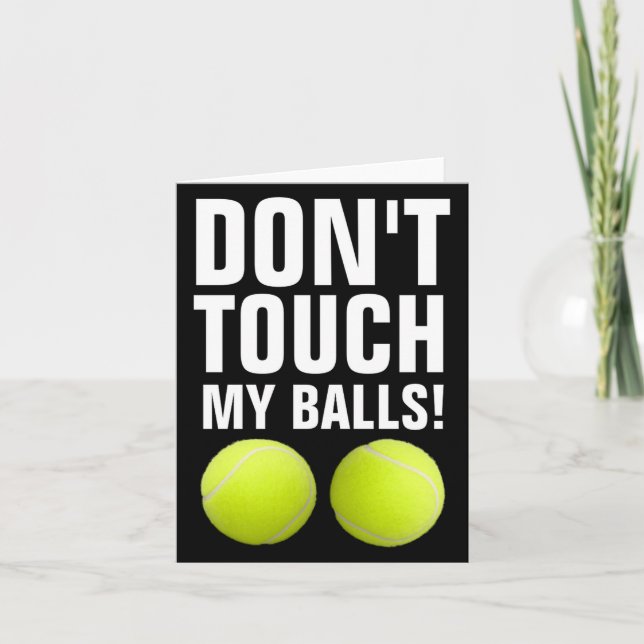 Funny Dont Touch My Pandemic Tennis  Kort (Framsida)