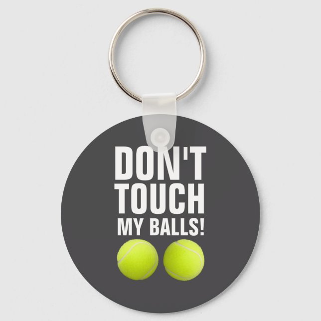 Funny Dont Touch My Pandemic Tennis  Nyckelring (Framsida)