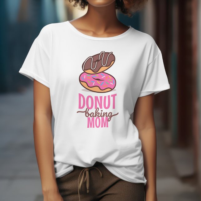 Funny Donut bakar mamma till bakeriet i Baker T Shirt (Skapare uppladdad)