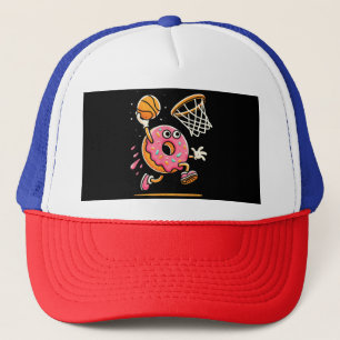 Funny Donut Dunking Basketball Food Champ Sports D Keps