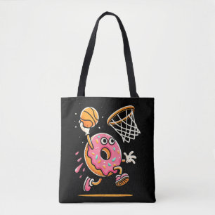 Funny Donut Dunking Basketball Food Champ Sports D Tygkasse