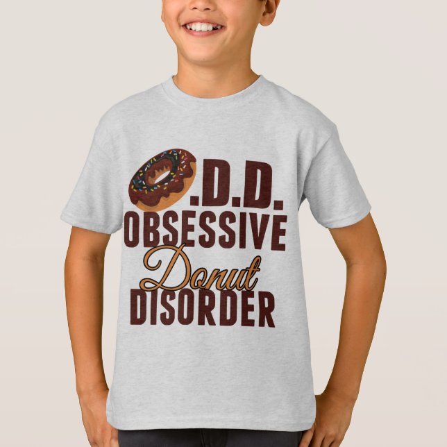 Funny Donut Kids Tee Shirt (Framsida)