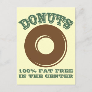 Funny Donut Postcard Vykort