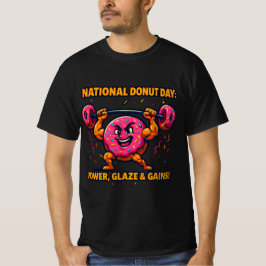 Funny Donut T-Shirt - Söt, färglös och totalt De