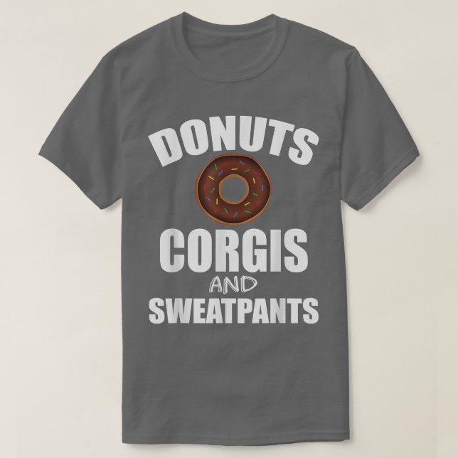 FUNNY DONUTS CORGIS SWEATPANTSDog Lovers Gift  T Shirt (Design framsida)