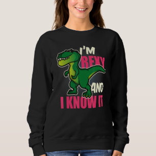 Funny dosinosaur t rex for children Youth and Vuxe Shirt