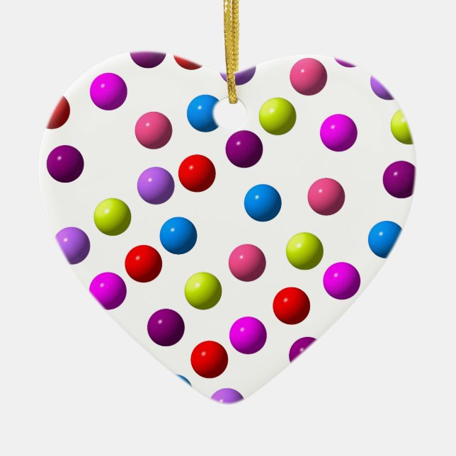 Funny Dots Julgransprydnad Keramik (Framsidan)