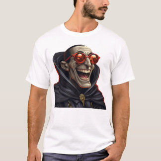 Funny Dracula Vampire med glasögon T Shirt