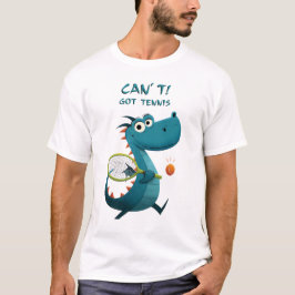 Funny Dragon Tennis | Kan inte. Har Tennis. | Spor T Shirt