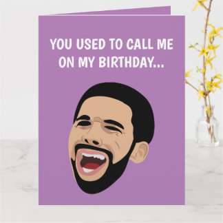 Funny Drake Gråtande, Grattis på födelsedagen-kort Kort