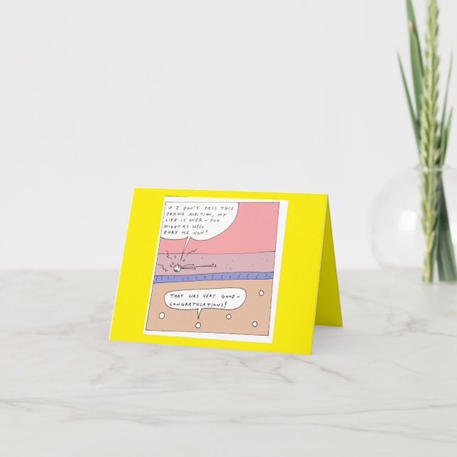 Funny Drama Audition Birthday Card Helgkort (Framsida)