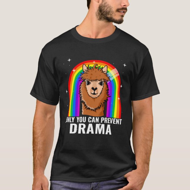 funny drama Llama for girls llama gift T Shirt (Framsida)