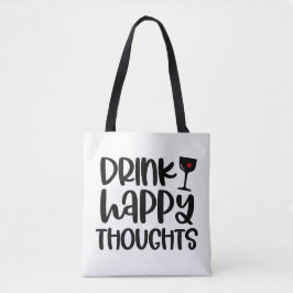 Funny Drinking Vin-citattecken Tote Bag Tygkasse