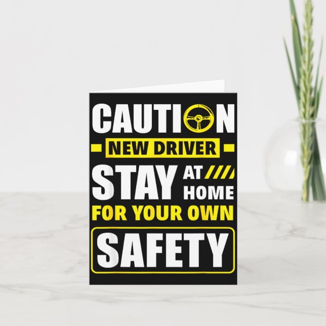 Funny Driver's License New Driver  Kort (Framsida)