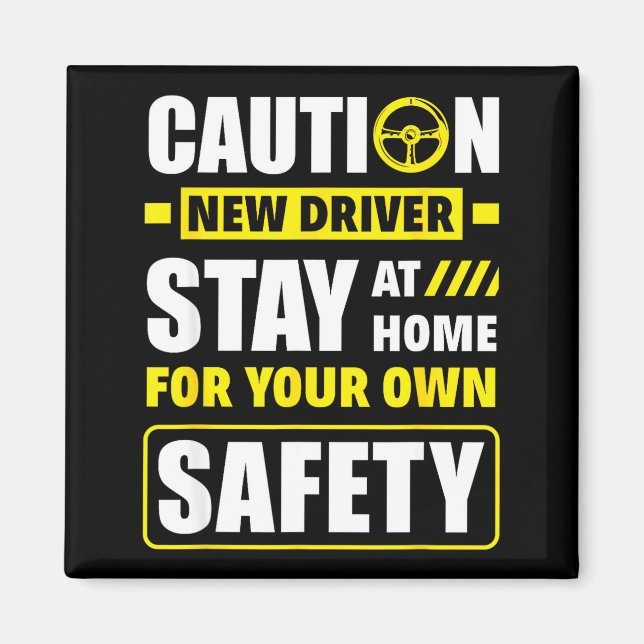 Funny Driver's License New Driver  Magnet (Framsidan)