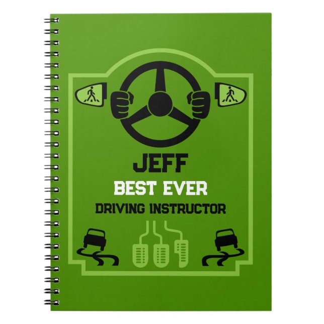 Funny Driving Instructor Gift Anteckningsbok (Framsidan)