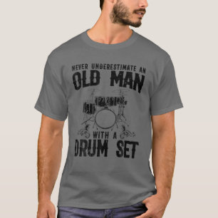 Funny Drummer Art För manar Women Drum Player Drum T Shirt