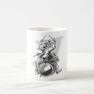 Funny Drummer Drums Gift Kaffemugg