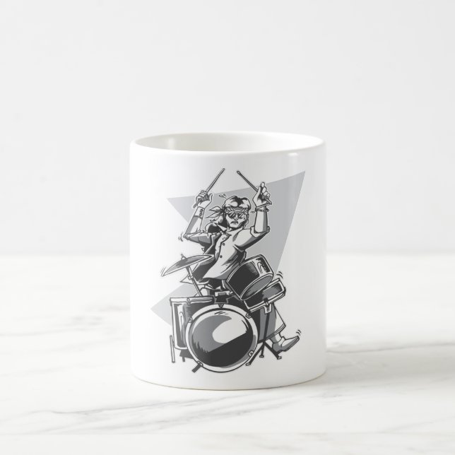 Funny Drummer Drums Gift Kaffemugg (Center)