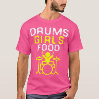 Funny Drummer Gift Coola Marching School Band Drum T Shirt