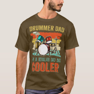 Funny Drummer Pappa Art För manar Drumming pappa D T Shirt